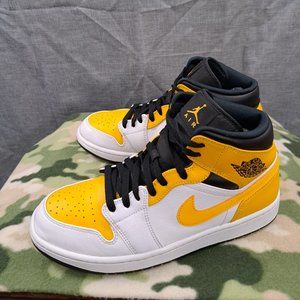 Nike Air Jordan 1 Mid "University Gold" 2020 Men's Size 9.5 554724-170